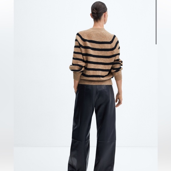 Mango ROUND-NECK STRIPED SWEATER - Picture 3 of 7